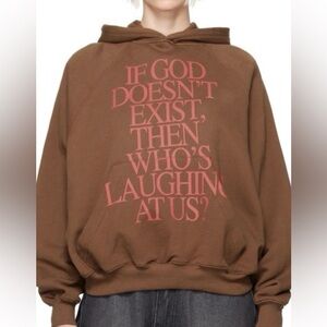Praying brand $165 Brown Hoodie